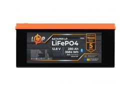 Аккумулятор LP LiFePO4 12,8V - 280 Ah (3584Wh) (BMS 200A/100А) пластик Smart BT