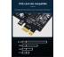 Контроллер [7 ports x USB 3 Gen1] TISHRIC Hub Expansion Adapter Card PCIe x1 (USB3-7p-to-PCIe-x1)