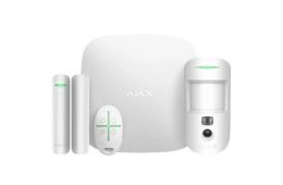 Комплект охранной сигнализации Ajax StarterKit Cam Plus HDR (8EU) UA white (000052843)