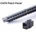 Патч-панель 19" 24 Port CAT6 RJ45 Network Cable 19in 1U with Back Bar Rackmount Keystone Jack