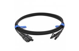 Патчкорд CMS SC/UPC-LC/UPC MM (OM3) 20м Duplex чорний (UPC-20SCLC(MM)D(ON)BK)