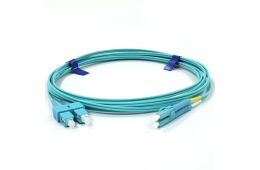 Патчкорд CMS SC/UPC-LC/UPC MM (OM3) 5м Duplex Slim 2мм (UPC-5SCLC(MM)D(ON)S)