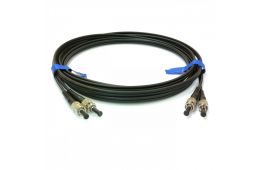 Патчкорд CMS ST/UPC-ST/UPC MM (G50-OM3) 3м чорний Duplex (UPC-3STST(MM)D(ON)BK)