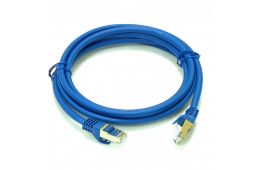 Патч-корд S/FTP LW, 1 м, кат. 6А, блакитний (PC005-C6A-100BL)