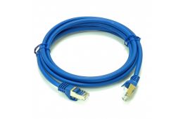 Патч-корд S/FTP LW, 0.5 м, кат. 6А, блакитний (PC005-C6A-050BL)