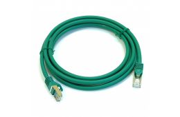 Патч-корд LW S/FTP, 0.5 м, кат. 6А, зелений (PC005-C6A-050GN)