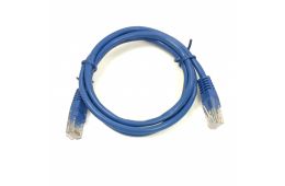 Патч-корд UTP Kingda, 0.25 м, кат. 5e, синий (PAUT3025-BL)