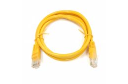 Патч-корд UTP Kingda, 0.25 м, кат. 5e, желтый (PAUT3025-YL)