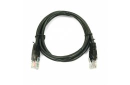 Патч-корд UTP Kingda, 3 м, кат. 5e, черный (PAUT3300-BK)