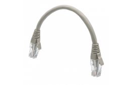 Патч-корд  Corning кат. 6A, 26AWG, RJ45-RJ45, серый, 0.2 м, U/UTP, LSZH (CCACGE-G1002-A002-00)