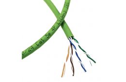 Кабель мережевий Corning U/UTP, кат. 5E, AWG 24, LSZH, зелений, 305м (UU009120237) ціна за м/п