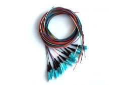 Набор цветных пигтейлов CMS LC/UPC 1.5 м, OM3, Easy strip, для 12 волокон (PG-1.5LC(MM)(ON)E-K12)