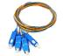 Набор цветных пигтейлов CMS SC/UPC 1.5 м, SM, Easy strip, для 4 волокон (PG-1.5SC(SM)(ON)E-K4)