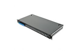 Патч-панель Corning LAN1 с 6xLC Duplex адапт., 12 пигтейл., сплайс-кассетой, SM, OS2, 1U (LAN1-12AE-PGTL-B)