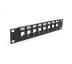 Патч-панель EPNew 10"; для 8 KeyStone адаптеров, 1U, без адаптеров, с лицевой рамкой (PLK10-08BKBZBKZ)