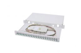 Патч-панель Digitus 1U, 24xLC duplex, incl, Splice Cass, OM3 Color Pigtails, Ada (DN-96332/3)