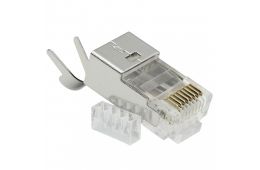 Коннектор LW кат.6A/7 RJ45 STP, 50μ, 1.50 мм, со вставкой (LW-US070)