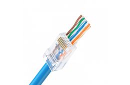 Конектор LW UTP RJ45 кат. 5e з наскрізними отворами (LW-NP-002-C5E)