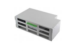 Патч-панель Crosver 3U, универсальная, сплайс кассеты S336 (FOB 19/3-336/36-3-72)