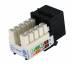 Модуль EPNew KeyStone RJ45 UTP, кат. 5e, 6, 6a, 110, Slim, W — 16.6 мм (GKTVM-U0BK)