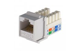 Модуль EPNew KeyStone RJ45 UTP, кат. 5e, 6, 6a, 110, Slim, W - 16.6 мм (GKTVM-U0WH)