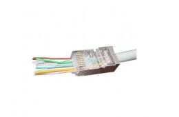 Коннектор Cablexpert RJ45 cat.5e FTP 8P8C * 10 сквозн. отв., позолоч. конт.(LC-PTF-01/10)