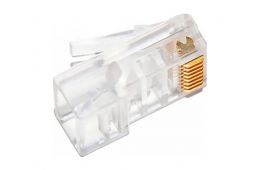 Коннектор Kingda RJ45 cat.5e UTP 8P8C, сквозные отверстия, 100шт/уп (KD-PG8032-C5E/100)