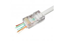 Коннектор Cablexpert RJ45 cat.5e UTP 8P8C (сквозное отв., позолоч. конт.) 50 шт (LC-PTU-01/50)