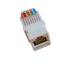 Модуль Kingda Keystone RJ45 UTP кат. 5е, Slim, безинструментальный (KD-KJ2047UC5E)