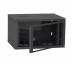 Шкаф IPCOM CH-6U 600х350 стекло RAL9005 (СН-6U-06-035-ДС-1)