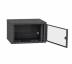 Шкаф IPCOM CH-6U 600х350 стекло RAL9005 (СН-6U-06-035-ДС-1)