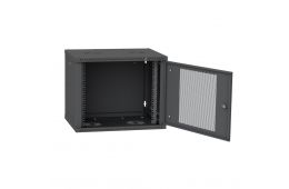 Шкаф IPCOM СН-9U 600х450 перфорированный RAL9005 (СН-9U-06-045-ДП-1)
