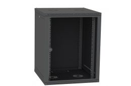 Шафа IPCOM СН-18U 600х450 скло RAL9005 (СН-18U-06-045-ДС-1)
