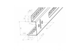Направляющие CMS 45U, пара, к шкафам MGSE с маркировкой, с винтом заземления, черные  (UA-MGSE-R45B)