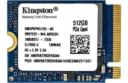 Накопичувач SSD Kingston [512GB M.2 2230 PCIe 3.0 ×4 NVMe] (OM3PGP4512Q-A0)