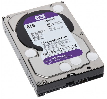 Жесткий диск WD 6TB HDD Purple SATA 6GB/S 64MB (WD60PURZ WDC)
