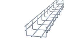 Лоток сітчастий CMS 100х50 мм, дріт D4 мм, нержавіюча сталь AISI 304, 2,5м (CMS-WBC4-10050SL)