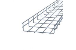 Лоток сітчастий CMS 200х50 мм, дріт D4 мм, нержавіюча сталь AISI 304, 2,5м (CMS-WBC4-20050SL)