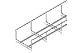 Лоток сетчатый CMS 100х50, проволока Ø4 мм, белый цинк, 2,5м (CMS-WBB4-10050Z)
