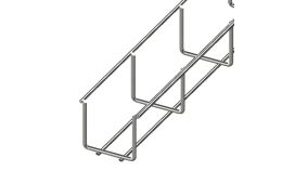 Лоток сетчатый CMS 50х50мм, проволока D4 мм, нержавеющая сталь 2,5м (CMS-WBB4-5050SL)