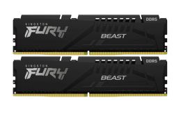 Модуль памяти для компьютера DDR5 64GB (2x32GB) 5600 MHz FURY Beast Black Kingston Fury (ex.HyperX) (KF556C40BBK2-64)