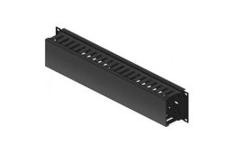 Kабельный организатор Conteg 2U двусторонний, пласт. 80x60, RAL9005 (DP-VP-K06)