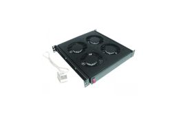 Вентиляторний модуль Conteg, 4 вентилятора з термостатом RAL9005 DP-VEN-04 (DP-VEN-04-H)