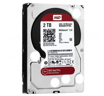 Жесткий диск WD RED PRO SATA 2TB 6GB/S 64MB (WD2002FFSX)