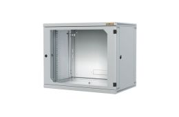 Шафа настінна Conteg 12U 600x600 removable side panels RAL7035 (RUN-12-60/60)