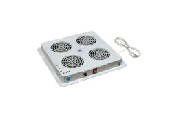 Блок вентиляторів Zpas PWD-4W, DP200A, з терморегулятором, 230В, сірий (W-0200-06-04-011)