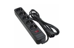 Сетевой фильтр питания Patron 2 m3*1mm2 (SP-1055U) 5 розеток BLACK (EXT-PN-SP-1055U)