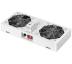 Блок вентиляторов DIGITUS 19" Roof Wall Mount, 2 fans, thermostat, RAL 7035 (DN-19FAN-2-WM-T)