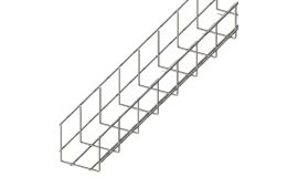 Лоток сетчатый CMS WBB 100х100, дріт Ø4 мм, белый цинк, 2,5м (CMS-WBB4-100100Z)