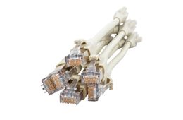Патч-корд Corning Extra Short кат. 6A, 26AWG, RJ45, серый, 0.2 м, S/FTP, LSZH, (CCACGB-G1002-A002-00)
